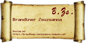 Brandtner Zsuzsanna névjegykártya